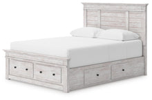 Load image into Gallery viewer, Makidern Queen Panel Storage Bed
