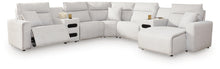 Load image into Gallery viewer, Modmax II 7-Piece Power Reclining Sectional with Chaise and Audio Consoles

