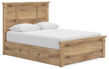 Load image into Gallery viewer, Makidern Queen Panel Storage Bed
