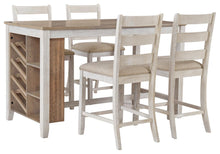 Load image into Gallery viewer, Skempton Counter Height Dining Table and 4 Barstools
