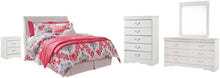 Load image into Gallery viewer, Anarasia Full Sleigh Headboard, Dresser, Mirror, Chest and Nightstand
