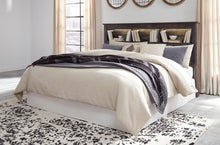Load image into Gallery viewer, Drystan King/California King Bookcase Headboard Bed with Mirrored Dresser
