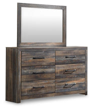 Load image into Gallery viewer, Drystan Full Bookcase Bed with 4 Storage Drawers with Mirrored Dresser
