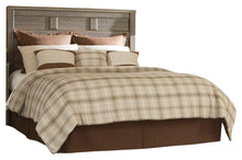 Load image into Gallery viewer, Juararo King/California King Panel Headboard Bed with Mirrored Dresser, Chest and Nightstand
