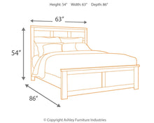 Load image into Gallery viewer, Juararo Queen Panel Bed with Mirrored Dresser
