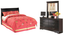 Load image into Gallery viewer, Huey Vineyard Full Sleigh Headboard Bed with Mirrored Dresser
