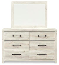 Load image into Gallery viewer, Cambeck King Panel Bed with Mirrored Dresser
