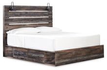 Load image into Gallery viewer, Drystan King Panel Bed with 4 Storage Drawers with Mirrored Dresser, Chest and Nightstand
