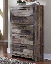 Load image into Gallery viewer, Derekson Twin Panel Headboard Bed with Mirrored Dresser, Chest and Nightstand
