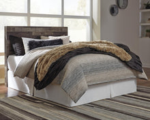 Load image into Gallery viewer, Derekson Queen/Full Panel Headboard Bed with Mirrored Dresser, Chest and Nightstand
