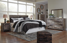Load image into Gallery viewer, Derekson King Panel Headboard Bed with Mirrored Dresser, Chest and Nightstand
