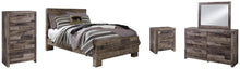 Load image into Gallery viewer, Derekson Full Panel Bed with Mirrored Dresser, Chest and Nightstand
