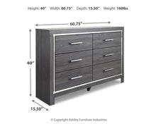 Load image into Gallery viewer, Lodanna Full Upholstered Panel Headboard Bed with Mirrored Dresser
