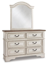 Load image into Gallery viewer, Realyn Twin Panel Bed with Mirrored Dresser
