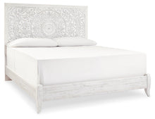 Load image into Gallery viewer, Paxberry King Panel Bed with Mirrored Dresser, Chest and Nightstand
