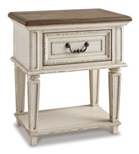 Load image into Gallery viewer, Realyn Full Panel Bed with Mirrored Dresser, Chest and Nightstand
