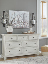 Load image into Gallery viewer, Robbinsdale California King Sleigh Bed with Storage with Mirrored Dresser
