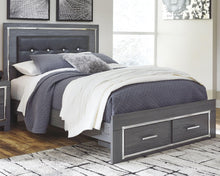 Load image into Gallery viewer, Lodanna Queen Panel Bed with 2 Storage Drawers, Dresser, Mirror and Nightstand
