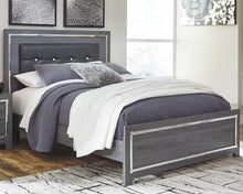 Load image into Gallery viewer, Lodanna Queen Panel Bed with Mirrored Dresser and Nightstand
