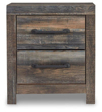 Load image into Gallery viewer, Drystan King Panel Bed with 2 Storage Drawers with Mirrored Dresser and Nightstand
