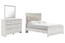 Load image into Gallery viewer, Altyra Full Panel Bed with Mirrored Dresser

