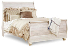 Load image into Gallery viewer, Willowton Queen Sleigh Bed with Mirrored Dresser and Nightstand
