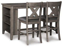 Load image into Gallery viewer, Caitbrook Counter Height Dining Table and 2 Barstools
