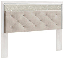 Load image into Gallery viewer, Altyra King Panel Headboard Bed with Mirrored Dresser, Chest and Nightstand
