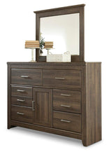Load image into Gallery viewer, Juararo King Poster Bed with Mirrored Dresser and Nightstand
