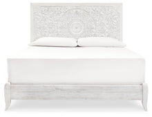 Load image into Gallery viewer, Paxberry King Panel Bed with Mirrored Dresser
