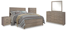 Load image into Gallery viewer, Culverbach Queen Panel Bed with Mirrored Dresser, Chest and Nightstand
