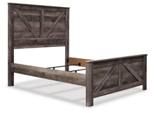 Load image into Gallery viewer, Wynnlow Queen Crossbuck Panel Bed with Mirrored Dresser, Chest and Nightstand
