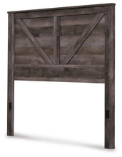 Load image into Gallery viewer, Wynnlow Queen Crossbuck Panel Bed with Mirrored Dresser, Chest and Nightstand
