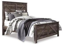 Load image into Gallery viewer, Wynnlow Queen Crossbuck Panel Bed with Mirrored Dresser, Chest and Nightstand
