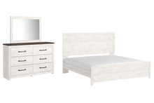 Load image into Gallery viewer, Gerridan King Panel Bed with Mirrored Dresser
