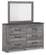 Load image into Gallery viewer, Bronyan King Panel Bed with Mirrored Dresser
