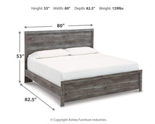 Load image into Gallery viewer, Bronyan King Panel Bed with Mirrored Dresser
