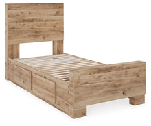 Load image into Gallery viewer, Hyanna Twin Panel Bed with 1 Side Storage, Dresser, Mirror, Chest and Nightstand
