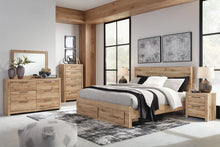 Load image into Gallery viewer, Hyanna King Panel Storage Bed, Dresser, Mirror, Chest and Nightstand
