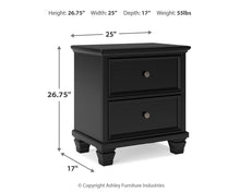 Load image into Gallery viewer, Lanolee Queen Panel Bed with Mirrored Dresser, Chest and Nightstand
