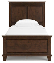 Load image into Gallery viewer, Danabrin Twin Panel Bed with Mirrored Dresser, Chest and Nightstand

