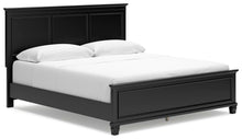 Load image into Gallery viewer, Lanolee California King Panel Bed with Mirrored Dresser and Nightstand
