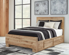 Load image into Gallery viewer, Hyanna Queen Panel Bed with 2 Side Storage, Dresser, Mirror and Nightstand

