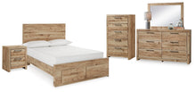 Load image into Gallery viewer, Hyanna Full Panel Storage Bed, Dresser, Mirror, Chest and Nightstand
