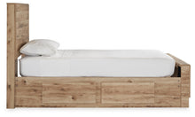 Load image into Gallery viewer, Hyanna Twin Panel Bed with Storage with Mirrored Dresser
