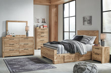 Load image into Gallery viewer, Hyanna Full Panel Bed with 2 Side Storage, Dresser, Mirror and Nightstand
