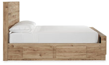 Load image into Gallery viewer, Hyanna Full Panel Bed with Storage with Mirrored Dresser
