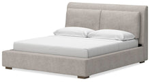Load image into Gallery viewer, Cabalynn California King Upholstered Bed with Mirrored Dresser
