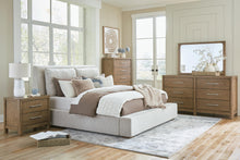 Load image into Gallery viewer, Cabalynn King Upholstered Bed with Mirrored Dresser, Chest and Nightstand
