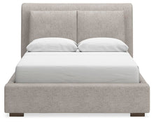 Load image into Gallery viewer, Cabalynn Queen Upholstered Bed with Mirrored Dresser
